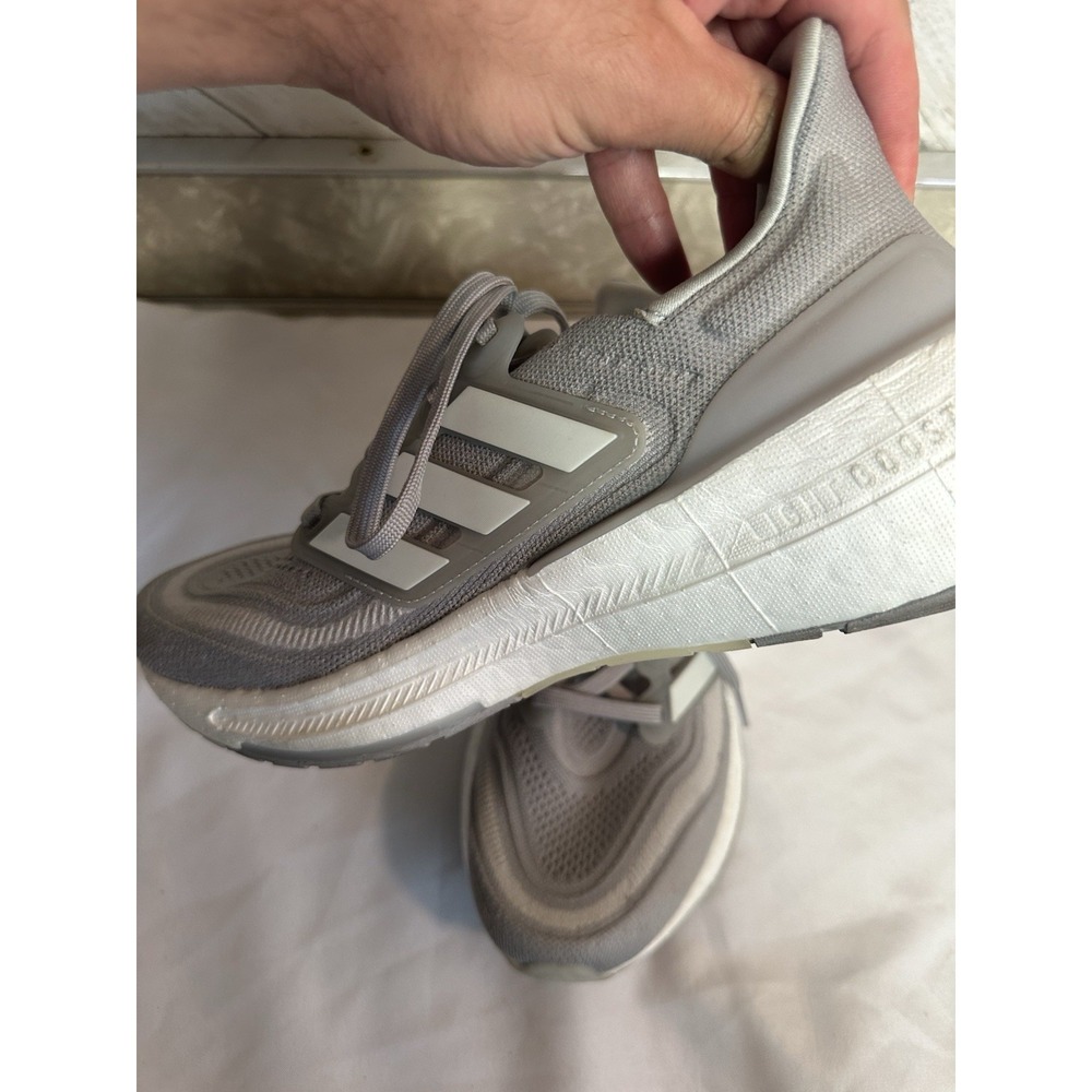 Adidas Ultraboost Light Lightweight Cushioned Gray Men's Lace Up Running Shoes 8 - Picture 6 of 12